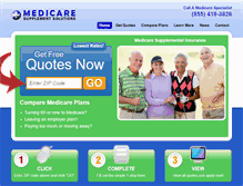 Tablet Screenshot of medicaresupplementsolutions.com
